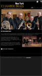 Mobile Screenshot of newyorkchamberbrass.com
